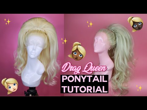 video-linktoworks-How to Style Stacked Ponytail | Drag Queen Wig Tutorial