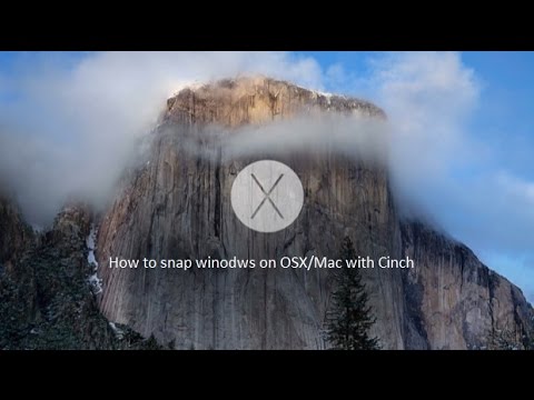 how to snap windows in mac os x