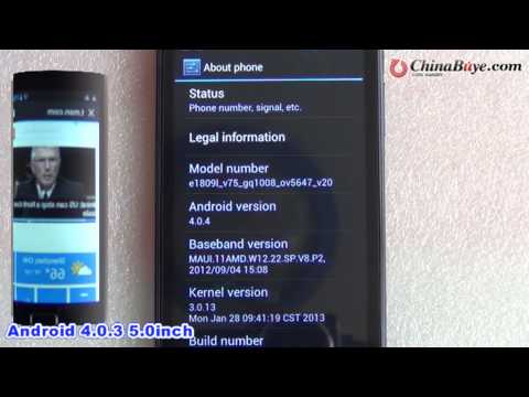 Android 4.0.3 Smart Phone MTK6575 5.0