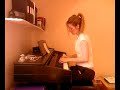 hearts burst into fire on piano