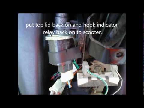 how to fix suzuki SJ50QT indicator relay when it’s not blinking properly.