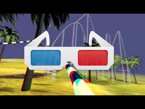 3D Rollercoaster (Anaglyph) - Roller coaster ride - YouTube