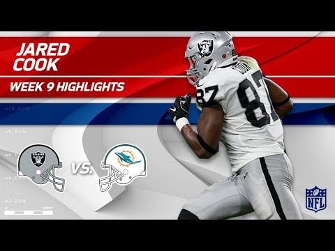 Video: Jared Cook's 8 Catches & 126 Yards vs. Miami! | Raiders vs. Dolphins | Wk 9 Player Highlights