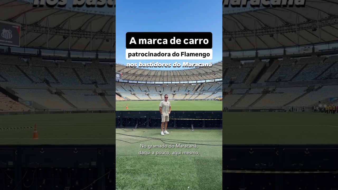 A marca de carro patrocinadora do Flamengo nos bastidores do Maracanã