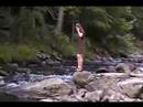 Patty Ezell (montes) at roadside stream