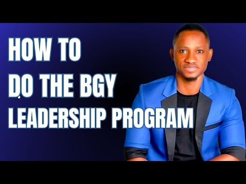 How to do the BGY Leadership Program