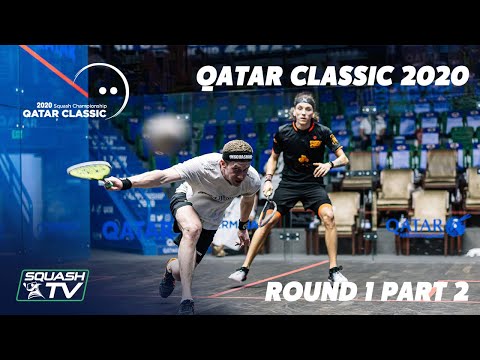 Squash: Qatar Classic 2020 - Round 1 Highlights [Pt.2]