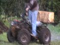 Messing on my Suzuki LTF 250 quad bike Messing on my Suzuki LTF 250 quad bike