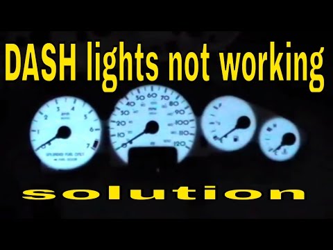 Chrysler Sebring instrument cluster lighting not working