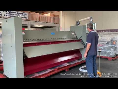 GMC MACHINE TOOLS HBB-1010NC Hydraulic Box and Pan Brakes | Sierra Victor Industries (2)