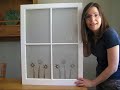 How to turn an old window into illuminated wall art. How to turn an old window into illuminated wall art.