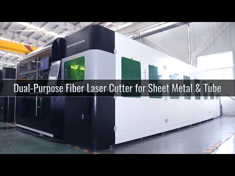 Dual-Purpose 4KW Fiber Laser Cutter for Metal Sheet & Tube