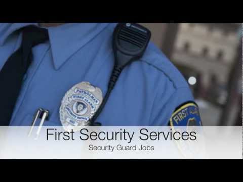 Security Guard Jobs/Employment From First Security Services