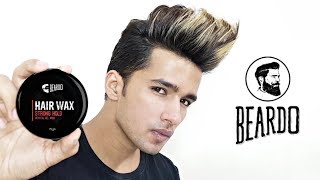 Beardo Hair Wax Strong Hold Review  How to use Bea