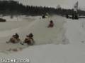 Snowmobile Wipeout...Slow Learner