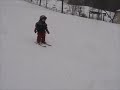 2 Year-Old Snow Skiing