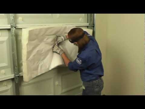 how to insulate garage door