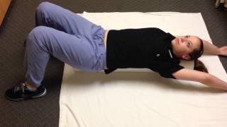 Foam roller stretch: Supine angels peakptfremont.com