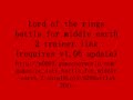 LORD OF THE RINGS BATTLE FOR MIDDLE EARTH 2 TRAINER V1.06