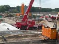 Demag AC500, Ac200 and a kobelco crane