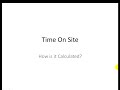 Online Marketing Fundamentals - Time On Site