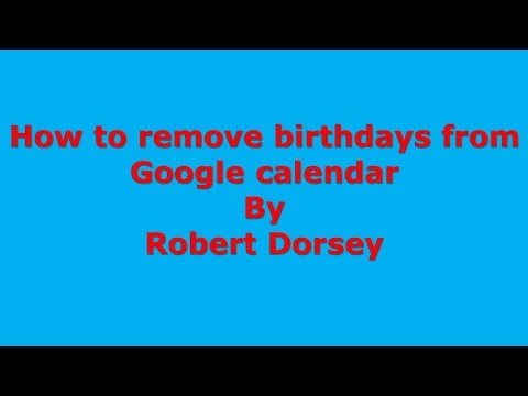 how to remove bday from facebook