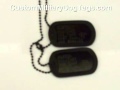 Black Military Dog Tags
