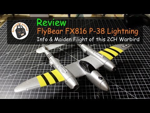 Review & Maiden Flight of the FlyBear P-38 from Banggood