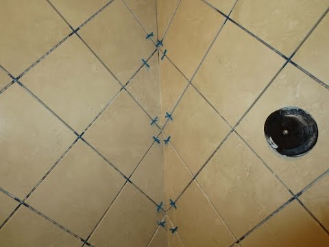 how to install square shower drain
