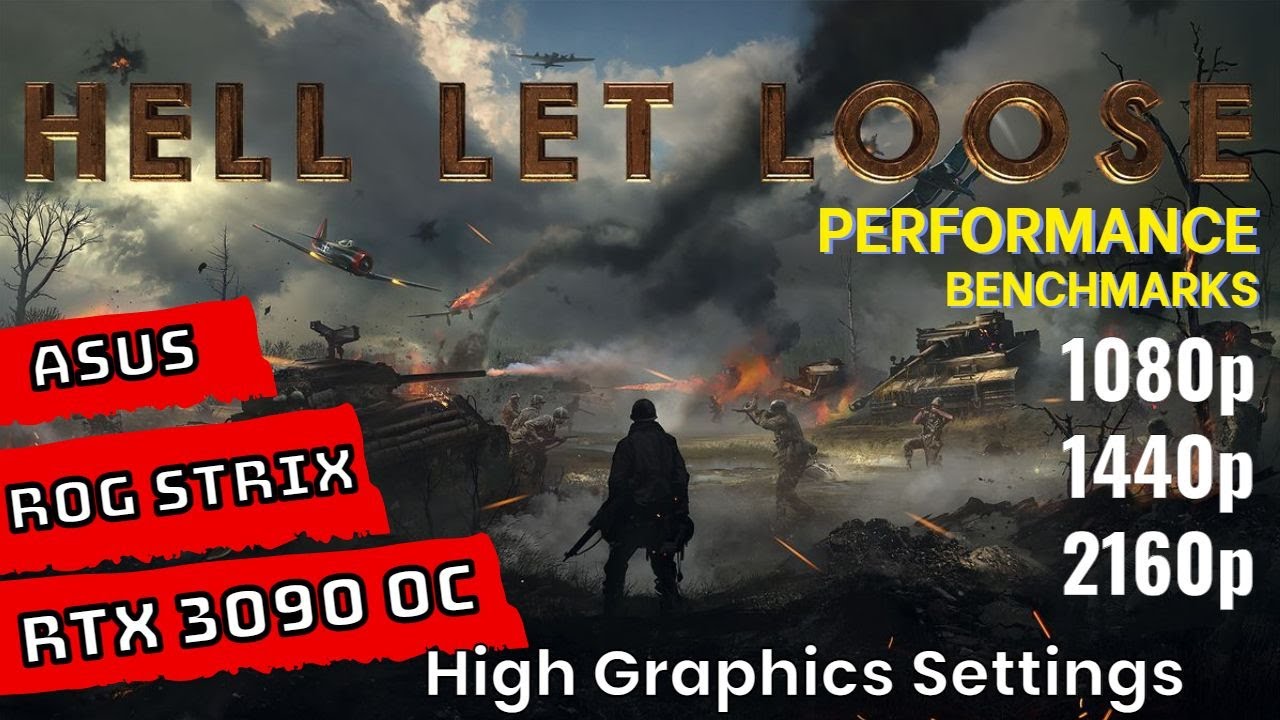 Hell Let Loose RTX 3090 Benchmarks at | 1080p | 1440p | 4K | [ASUS ROG STRIX RTX 3090 OC]