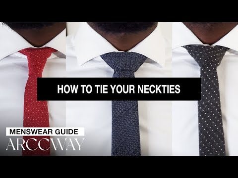 video-linktoworks-Tie Knot Tutorial In 3 Different Styles (Four in Hand ...
