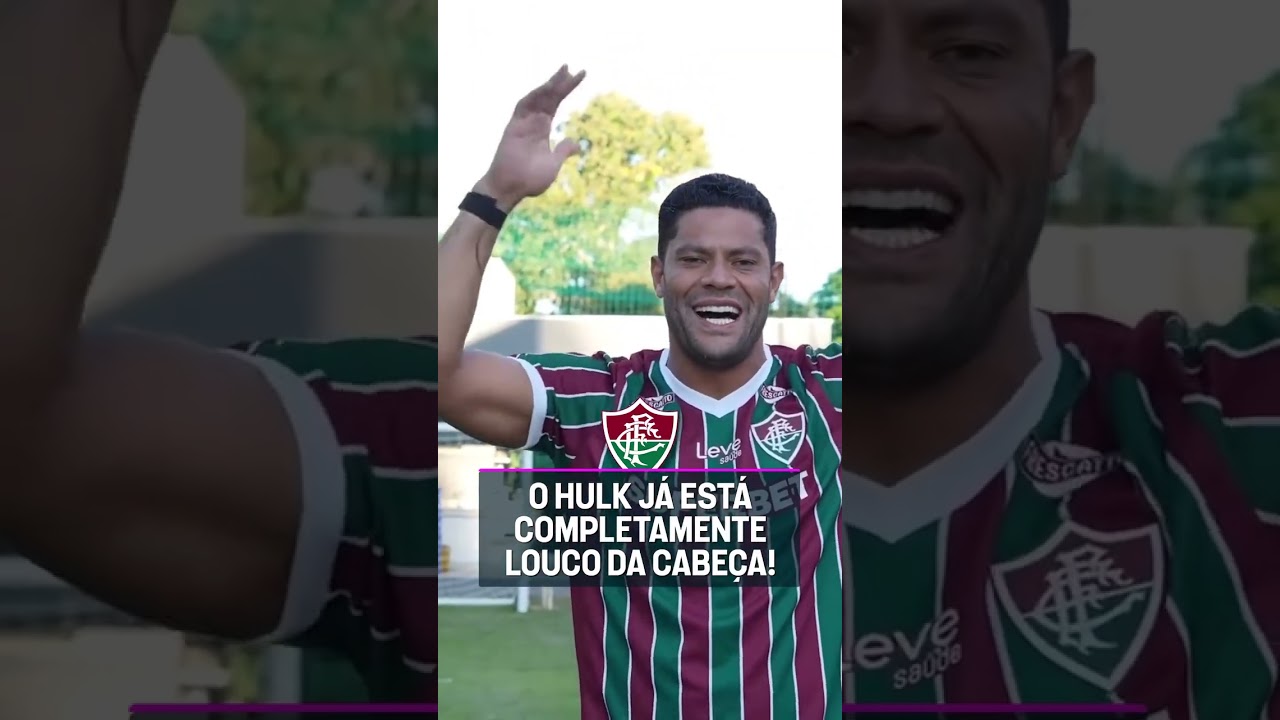 LOUCO DA CABEÇA! O Hulk vestiu a armadura do Flu e já tá ensaiado pra cantar com a torcida #shorts