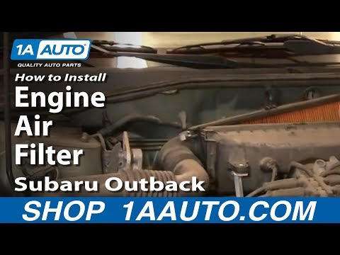 How To Install Replace Service Engine Air Filter Subaru Outback 1AAuto.com