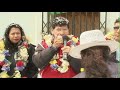DEVOTOS DEL SEÑOR DE LOS MILAGROS Y ASPERBOL DONARON REGALOS EN EL ALTO -- LA PAZ BOLIVIA