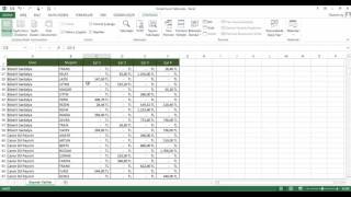 Microsoft Excel 2013 'de Satır Sütun Dondurma Nasıl Yapılır