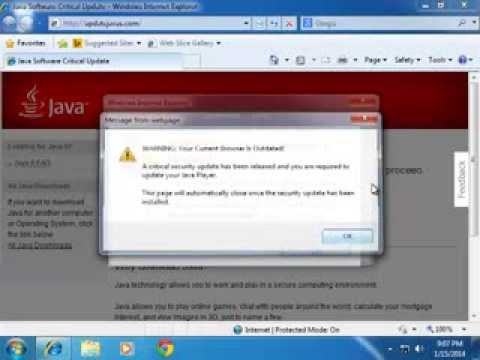 how to remove java update