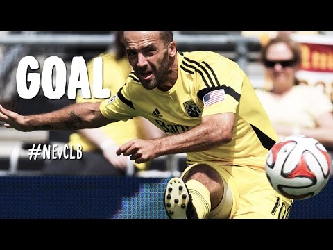 Beauty - Goal! New England Revolution 0, Columbus Crew 1. Federico Higuain (Columbus Crew) from a free kick with a right footed shot. Subscribe to our channel for more soccer content: http://www.youtube.c...