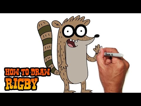 video-linktoworks-How to Draw Rigby- The Regular Show- Video Lesson