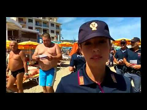 CONTROLLI DELLE SPIAGGE DA PARTE DELLA POLIZIA DI STATO