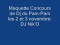 DJ Nik'O: Maquette du concours de Dj
