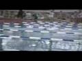 young girl very fast in 25 meters freestyle swimming