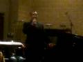 Tenor Aaron Alarcon sings \"O Holy Night\" in Spanish on Christmas Eve 2008