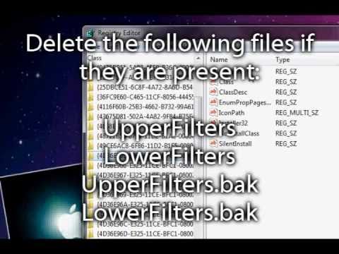 how to enable cd drive in windows 7 registry