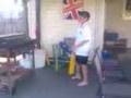 JJ gets hit by cricket ball