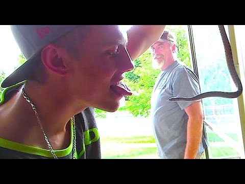 HOW TO FRENCH KISS A SNAKE!