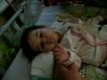 videos de Enna' routine for sometime suctioning and she is bagged during her bath instead of dragging the tubes .