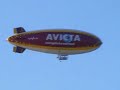 Blimp over the Mississippi River