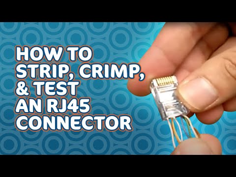 how to locate pin 1 for an rj45 connector