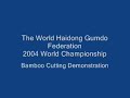bamboo cutting