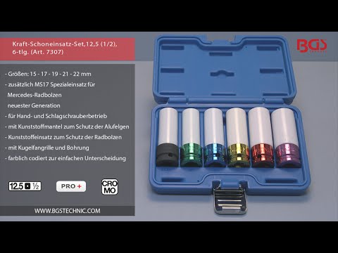 Kraft-Schoneinsatz-Set, 12,5 (1/2), 6-tlg. (Art. 7307)